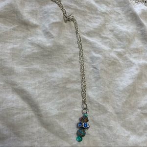 Beaded pendant necklace handmade